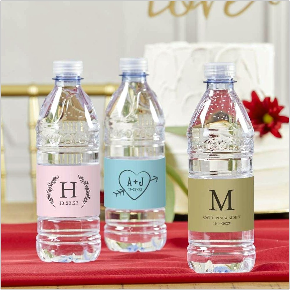 Free Personalized Water Bottle Labels Template