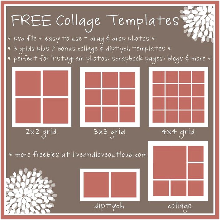 Free Photo Collage Template For Newsletter