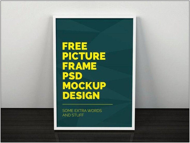 Free Photo Frame Psd Template For Photoshop