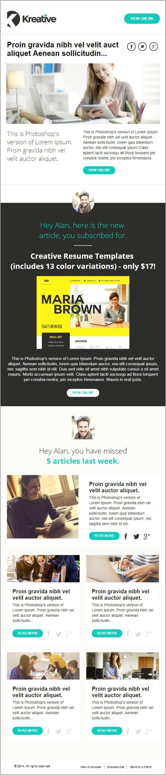Free Photo Template Pages For Newsletter