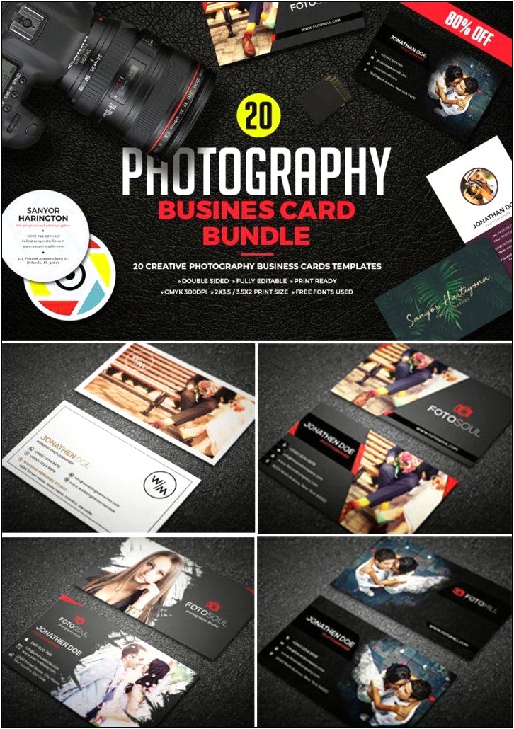 Free Photographer Business Card Template Psd