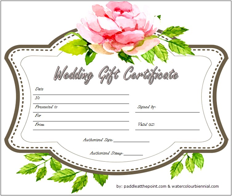 Free Photography Gift Certificate Template Word