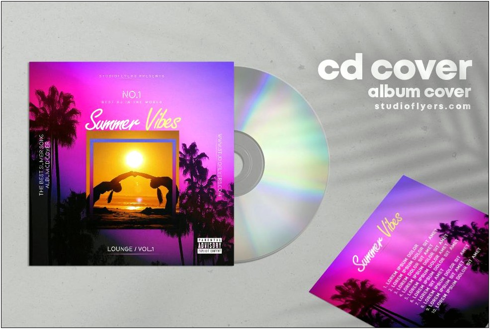 Free Photoshop Cd Cover Template Psd