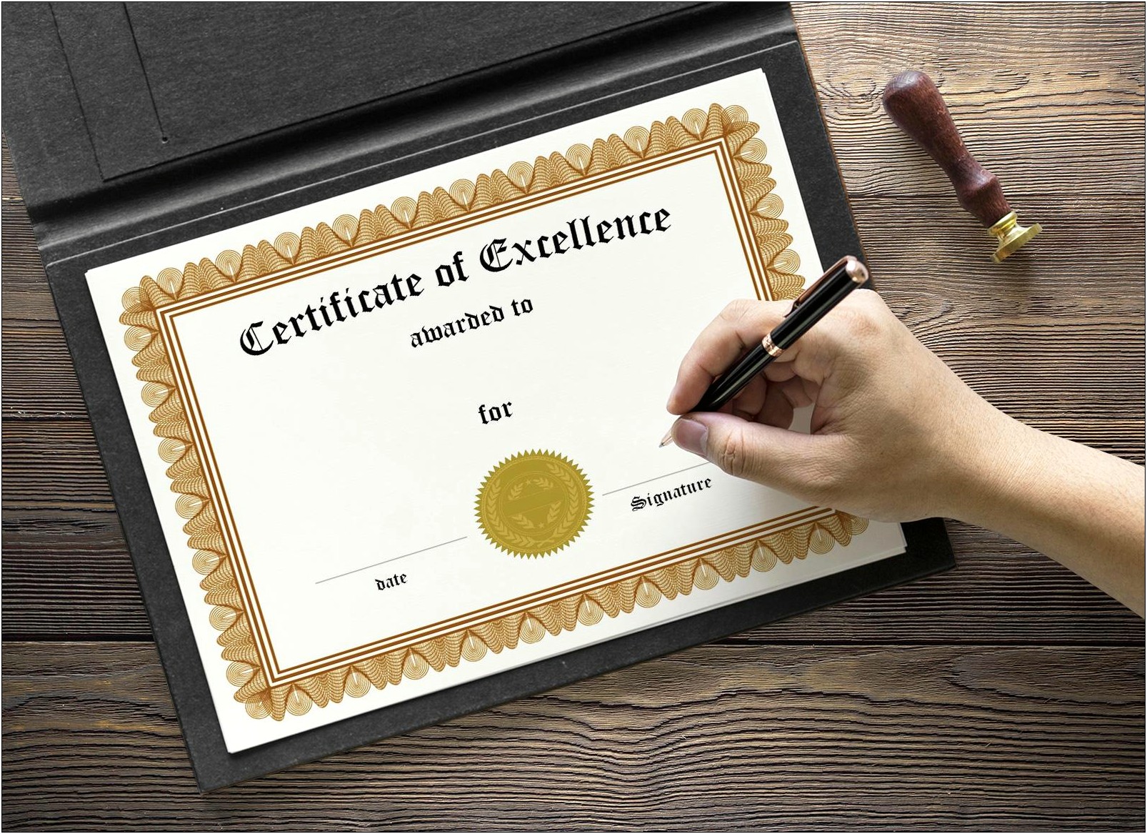 Free Photoshop Certificate Of Excellence Templates