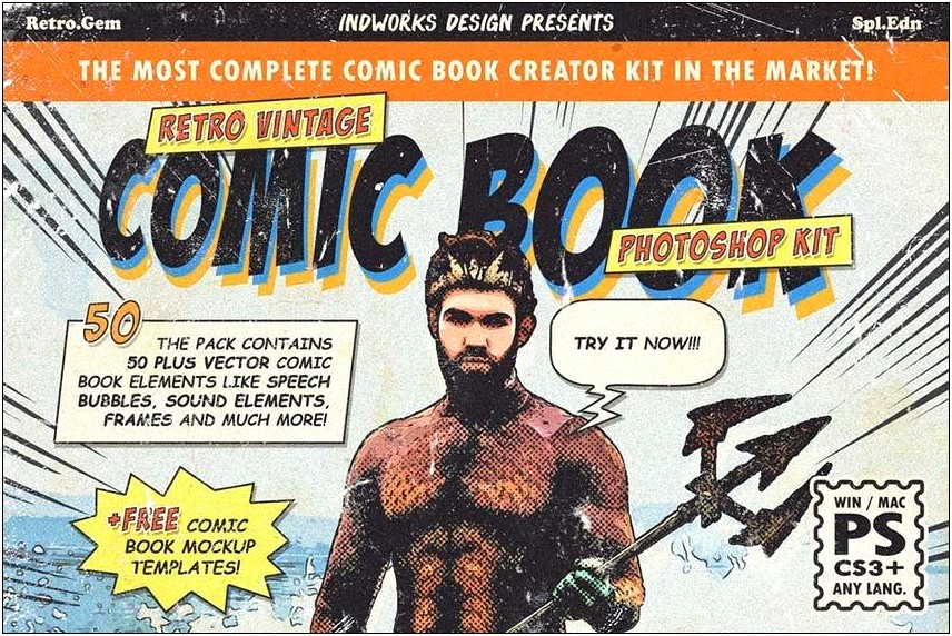 Free Photoshop Templates For Comics Book