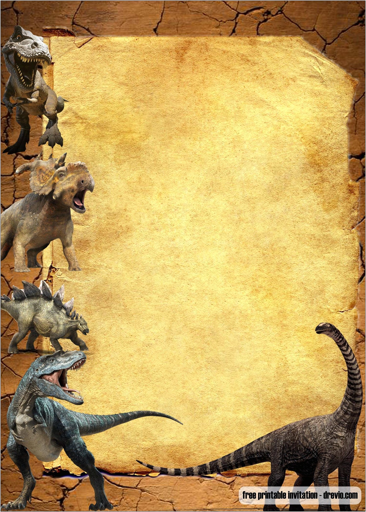 Free Pin The Tail On The Dinosaur Template
