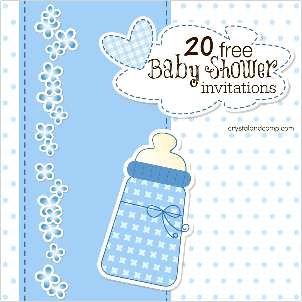 Free Pink Zebra Baby Shower Invitation Template