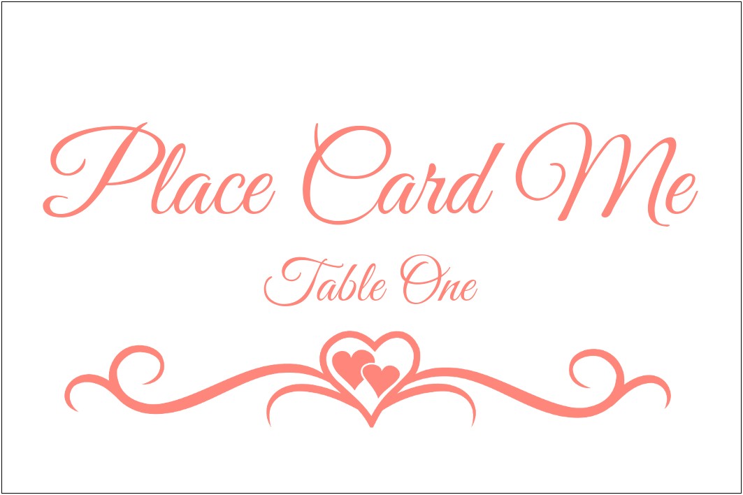 Free Place Card Template For Silhouette Cameo