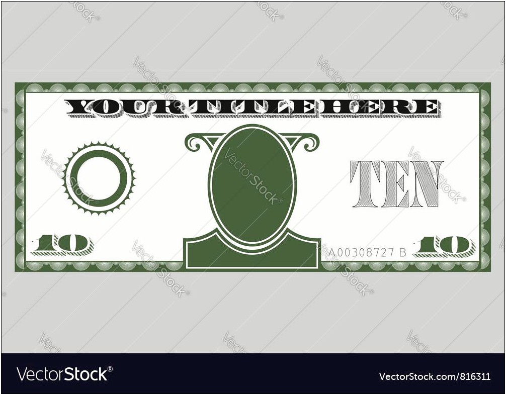 Free Play Money Template For Word