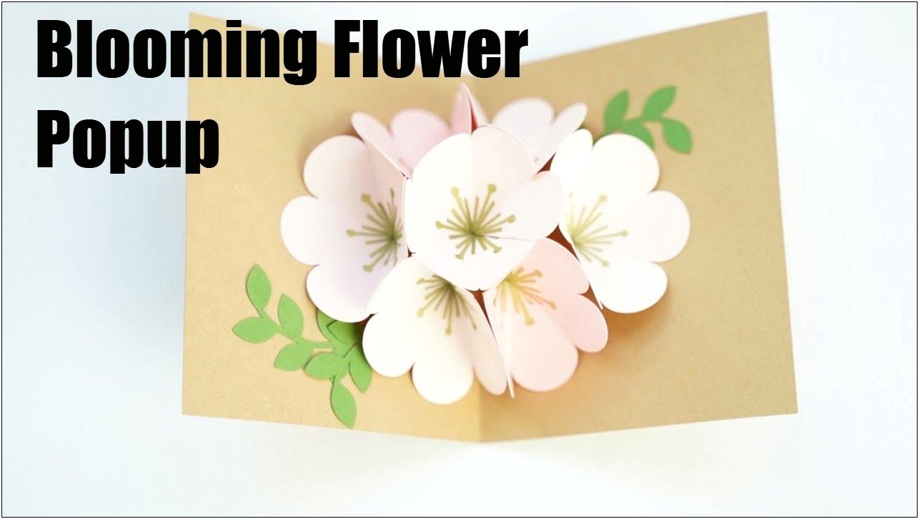 Free Pop Up Flower Card Templates