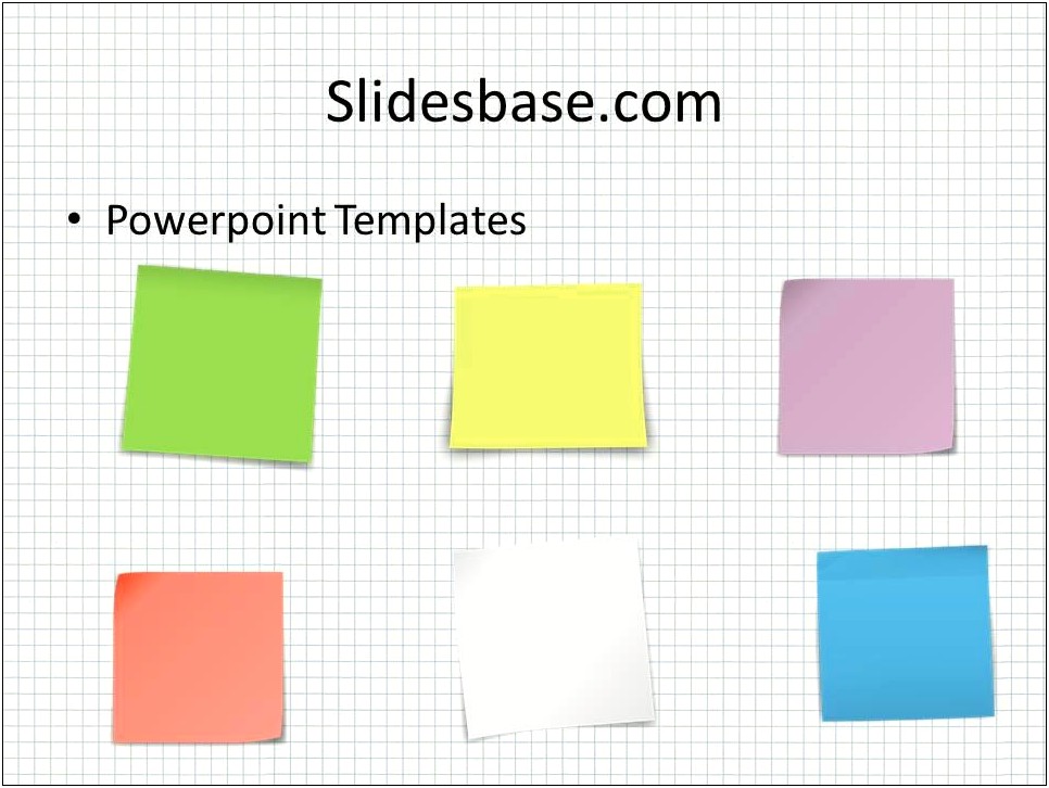 Free Post It Note Powerpoint Template