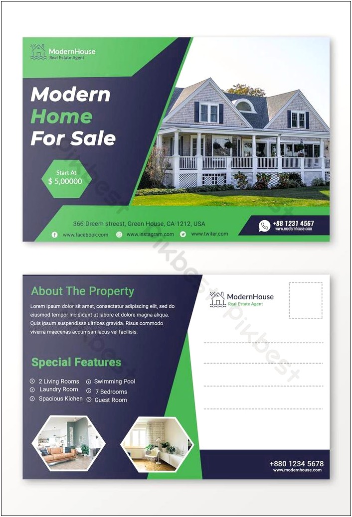 Free Postcard Templates For Real Estate