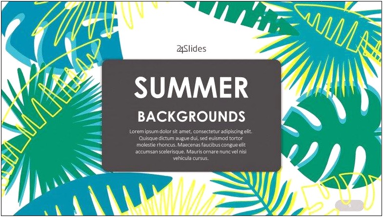Free Powerpoint Background Templates For Summer