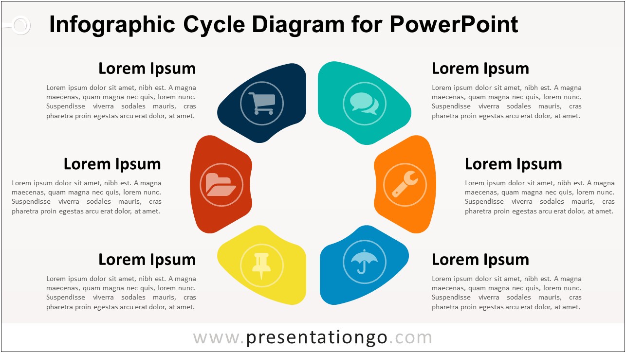 Free Powerpoint Circular Cycles Download Templates