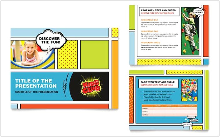 Free Powerpoint Presentation Templates Child Care