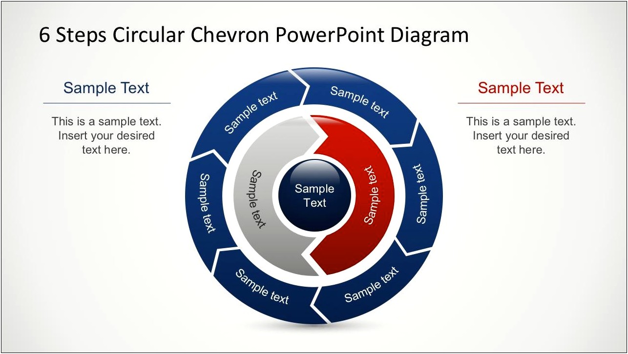 Free Powerpoint Template 6 Step Circular Process