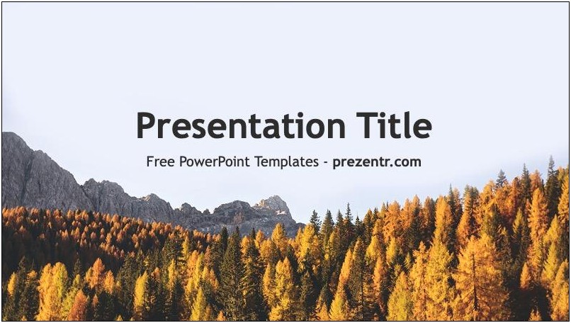 Free Powerpoint Template Backgrounds For Parks