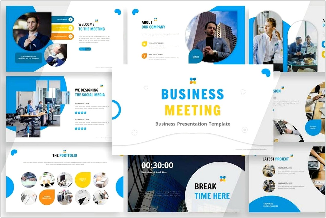 Free Powerpoint Template For Business Meeting