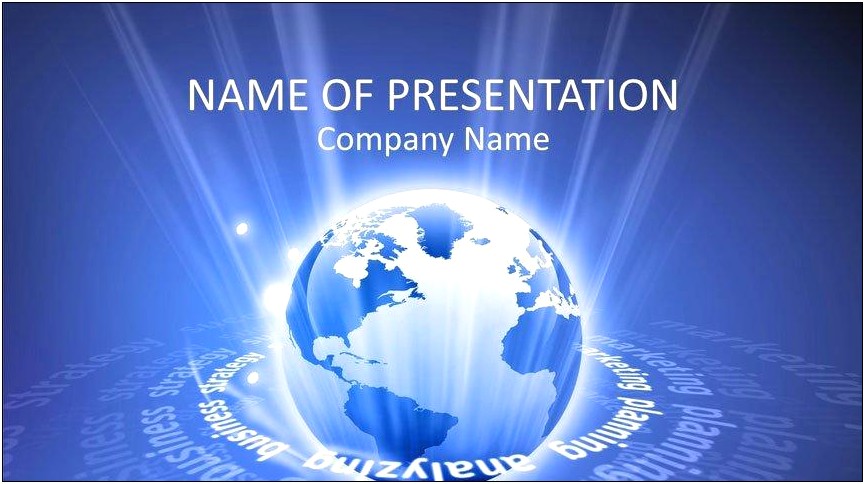 Free Powerpoint Template For International Business