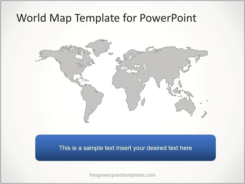 Free Powerpoint Template With World Map