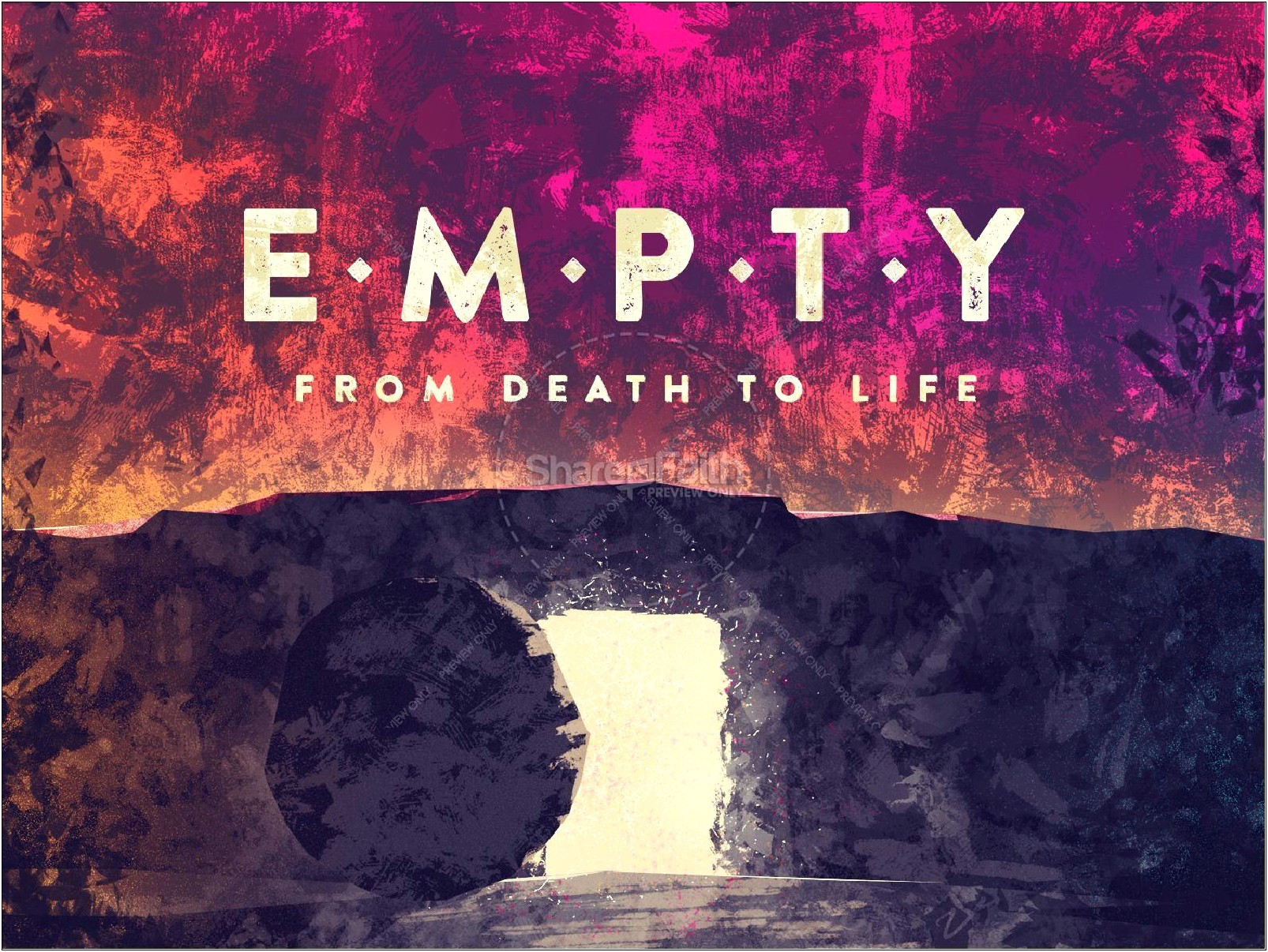 Free Powerpoint Templates Christ Empty Tomb