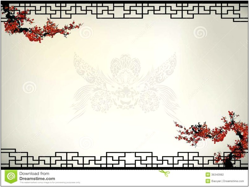 Free Powerpoint Templates F With Chinese Patterns