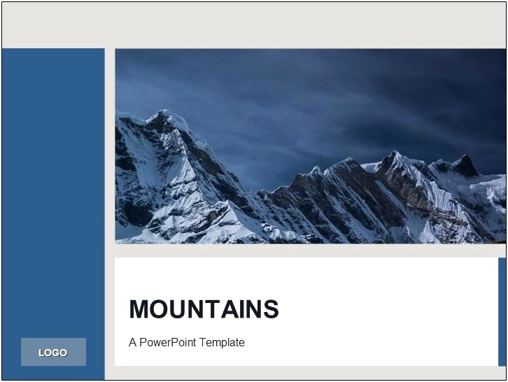 Free Powerpoint Templates Mountain Aerial View Free