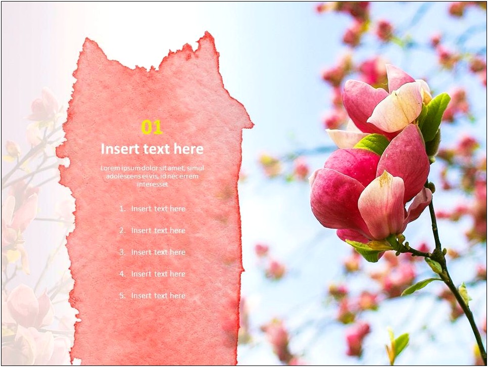 Free Powerpoint Templates Spring Season Is Here