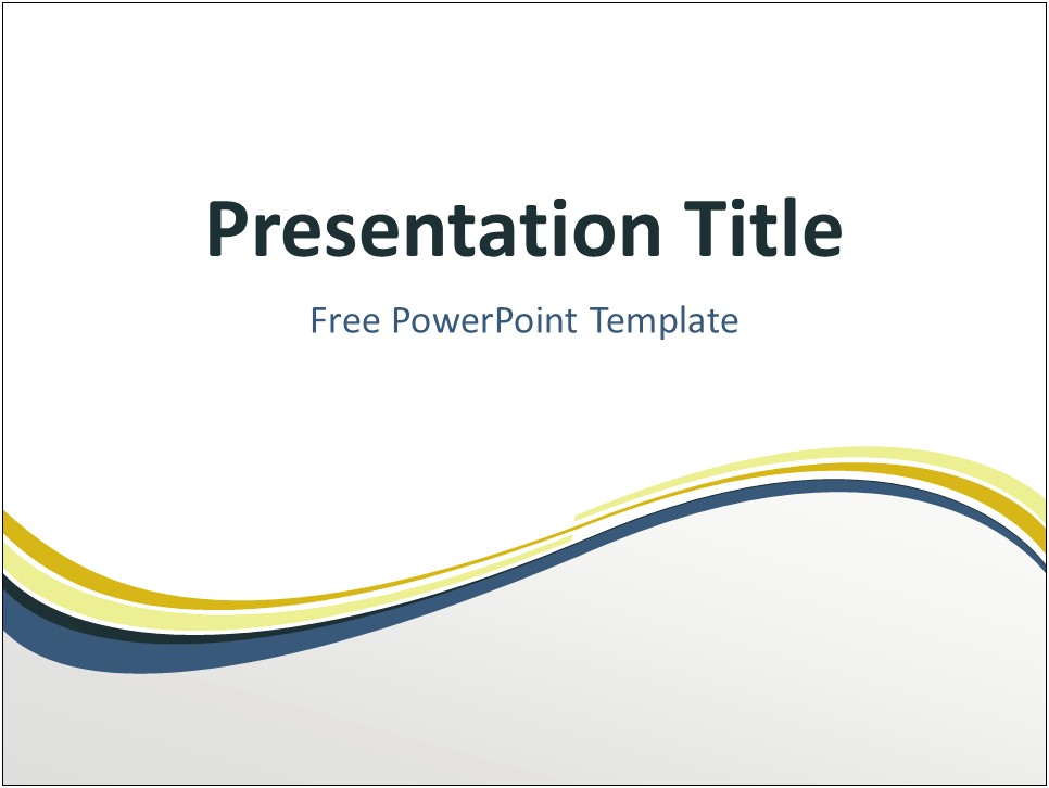 Free Powerpoint Templates White With Gold