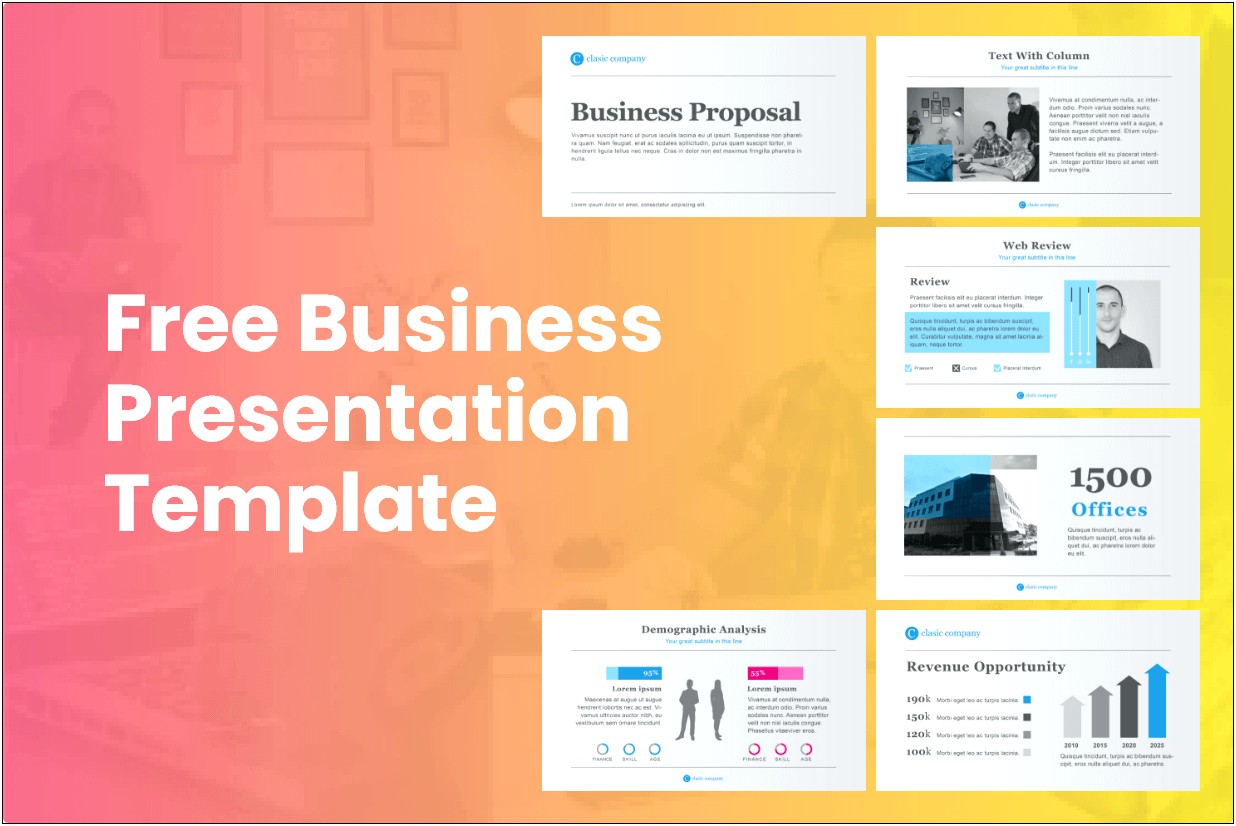 Free Ppt Template For Business Presentation