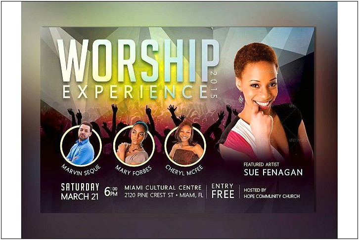 Free Praise And Worship Flyer Templates