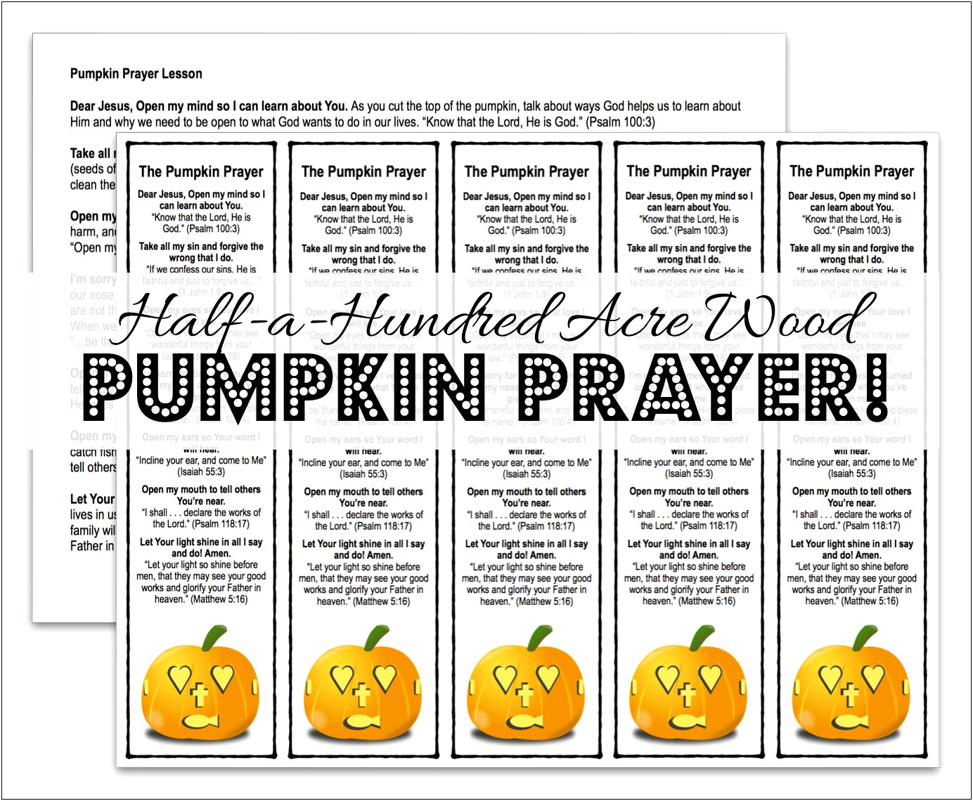 Free Prayer Bookmarks Templates For Pre School