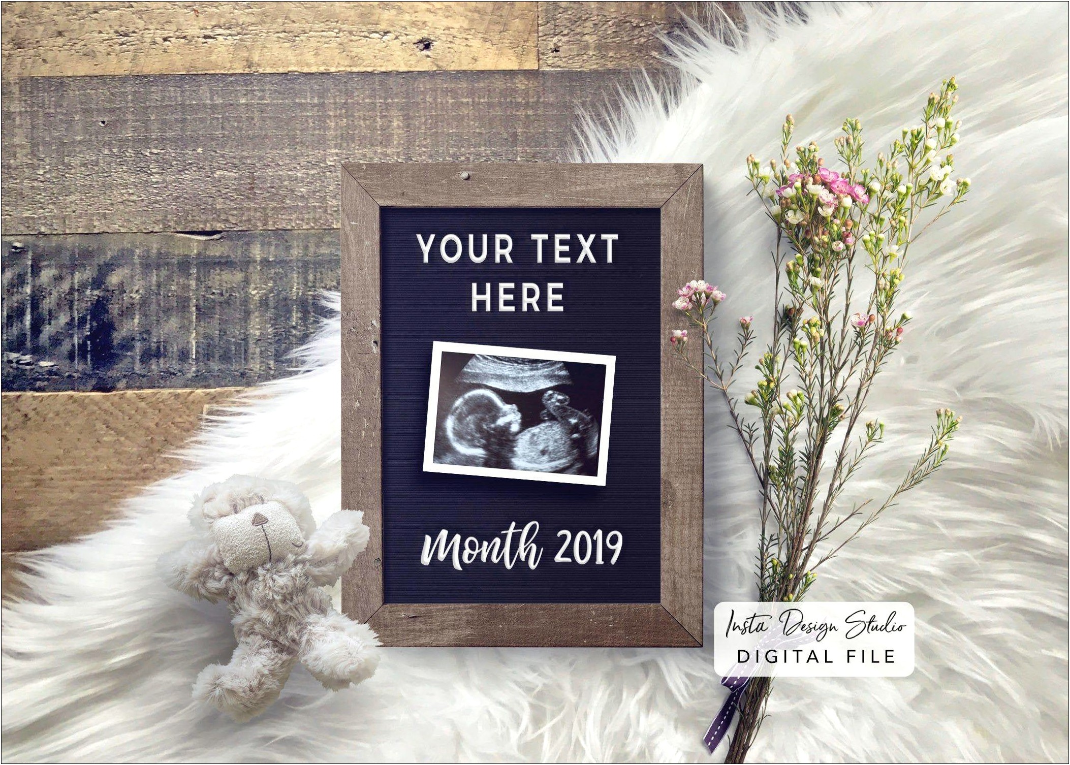 Free Pregnancy Announcement Template For Facebook