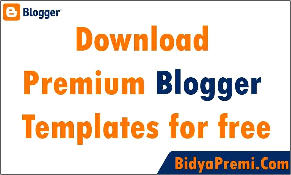 Free Premium Blogger And Wordpress Templates