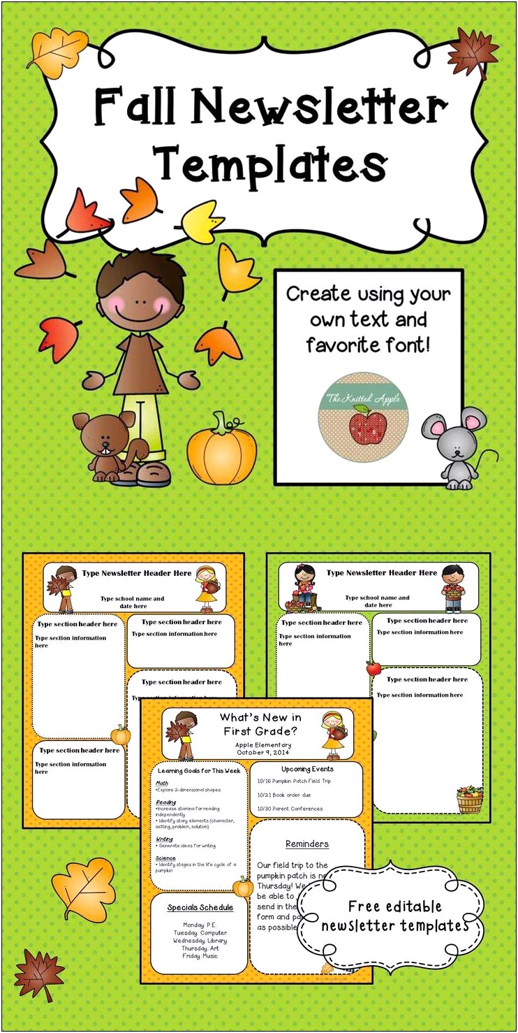 Free Preschool Newsletter Template Microsoft Word