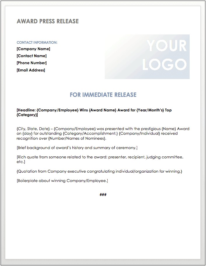 Free Press Release Template Wedding Announcement