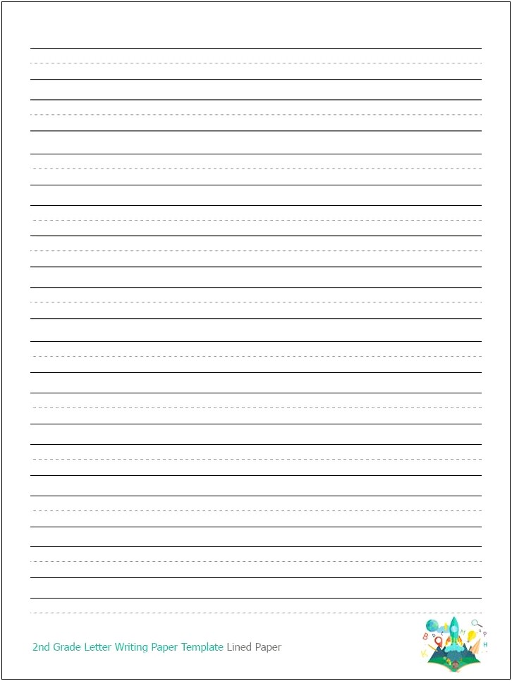Free Primary Writing Paper Template Second Grade