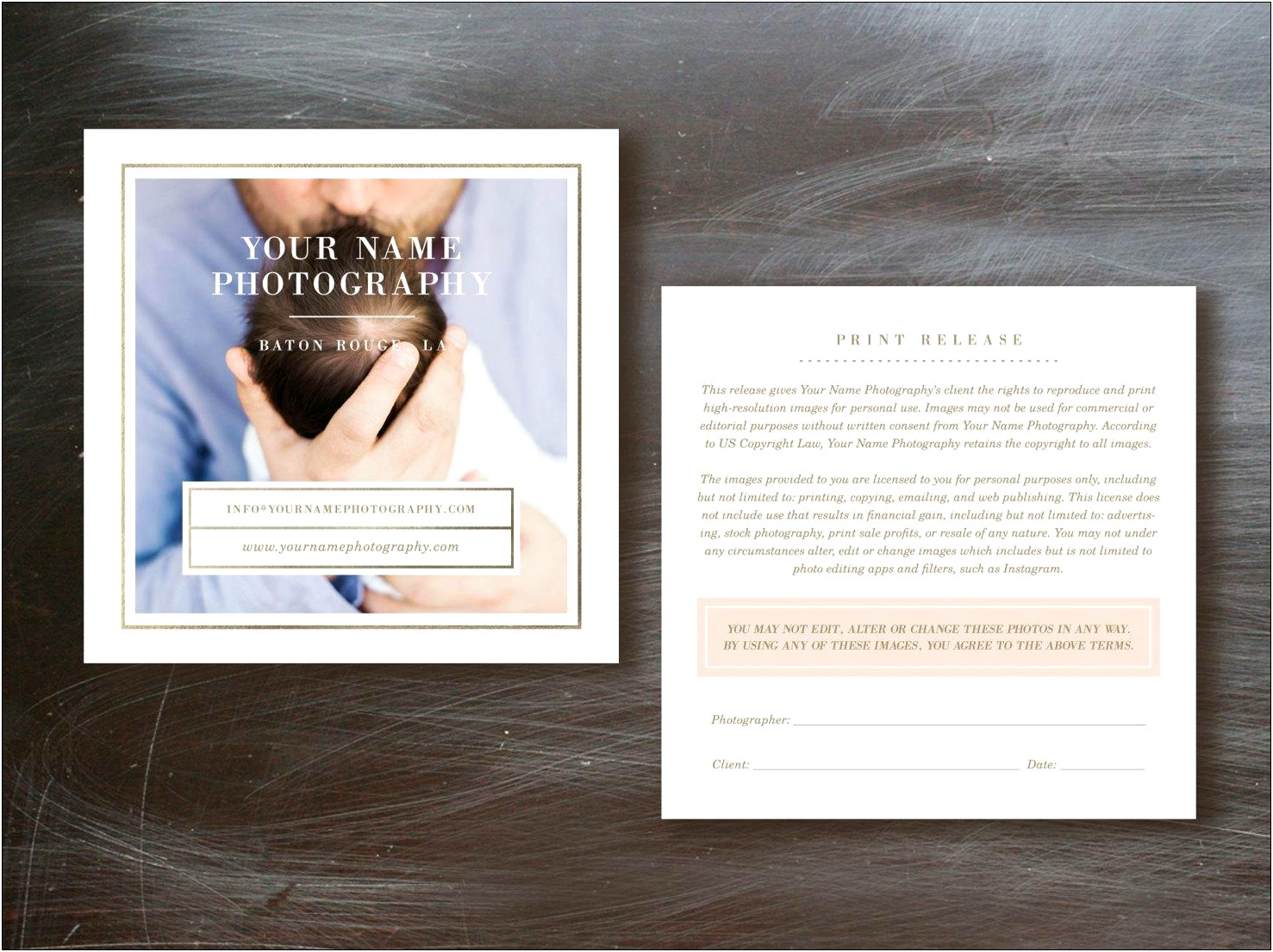 Free Print Release Template For Photographers