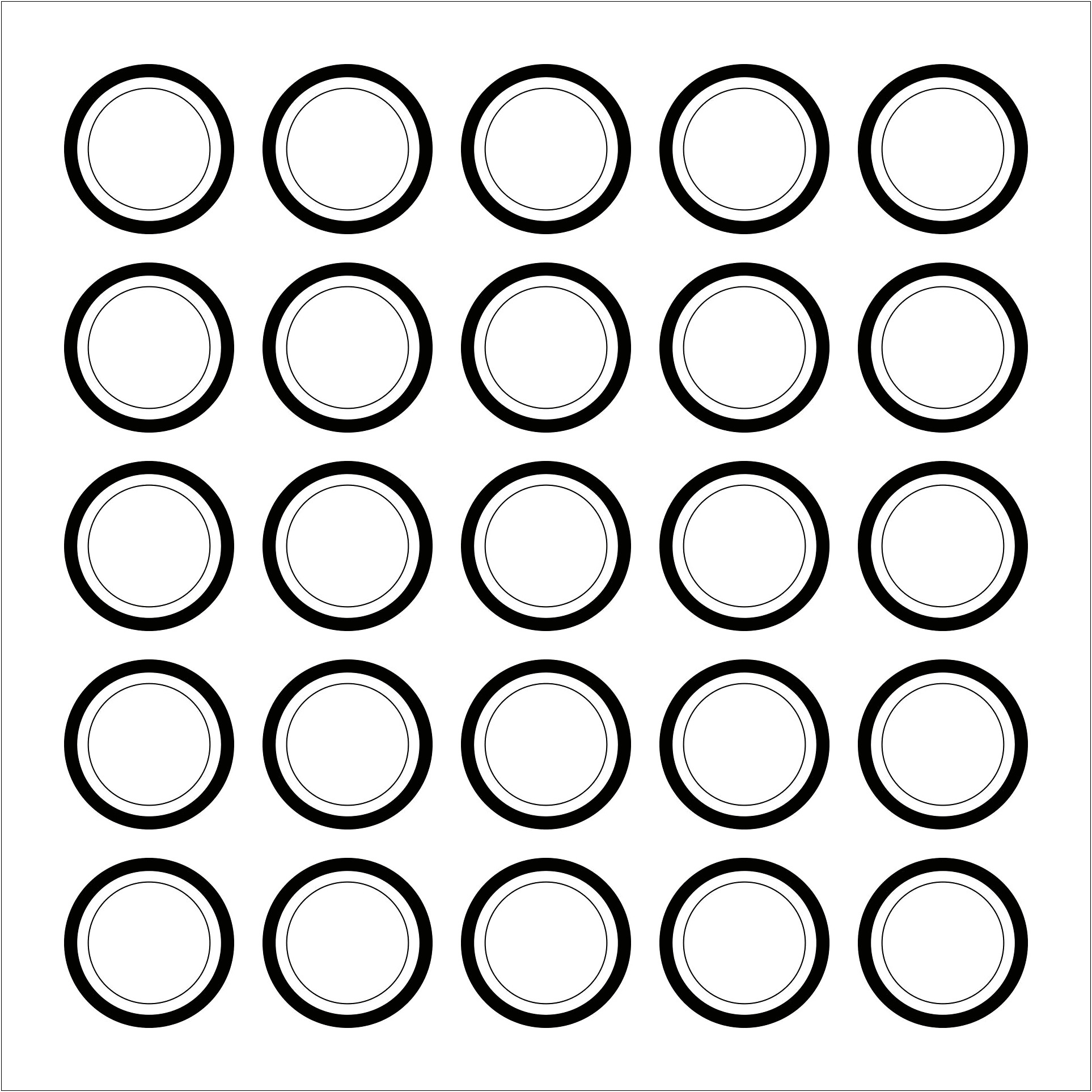 Free Printable 1 Inch Circle Template