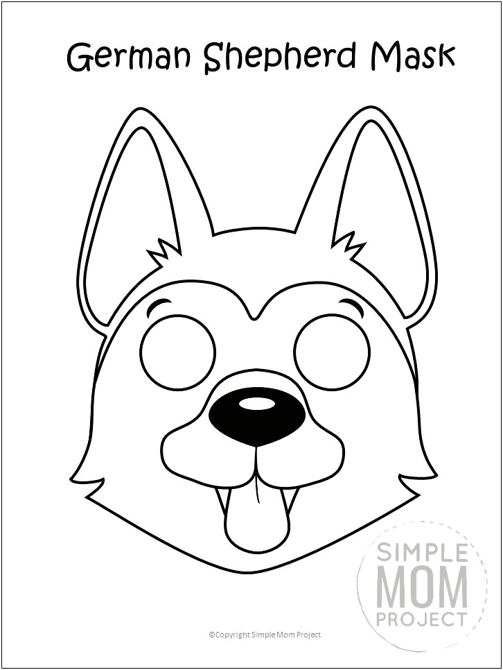 Free Printable 1 Lab Puppy Face Template