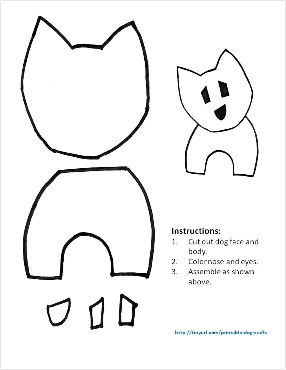 Free Printable 1 Puppy Face Template