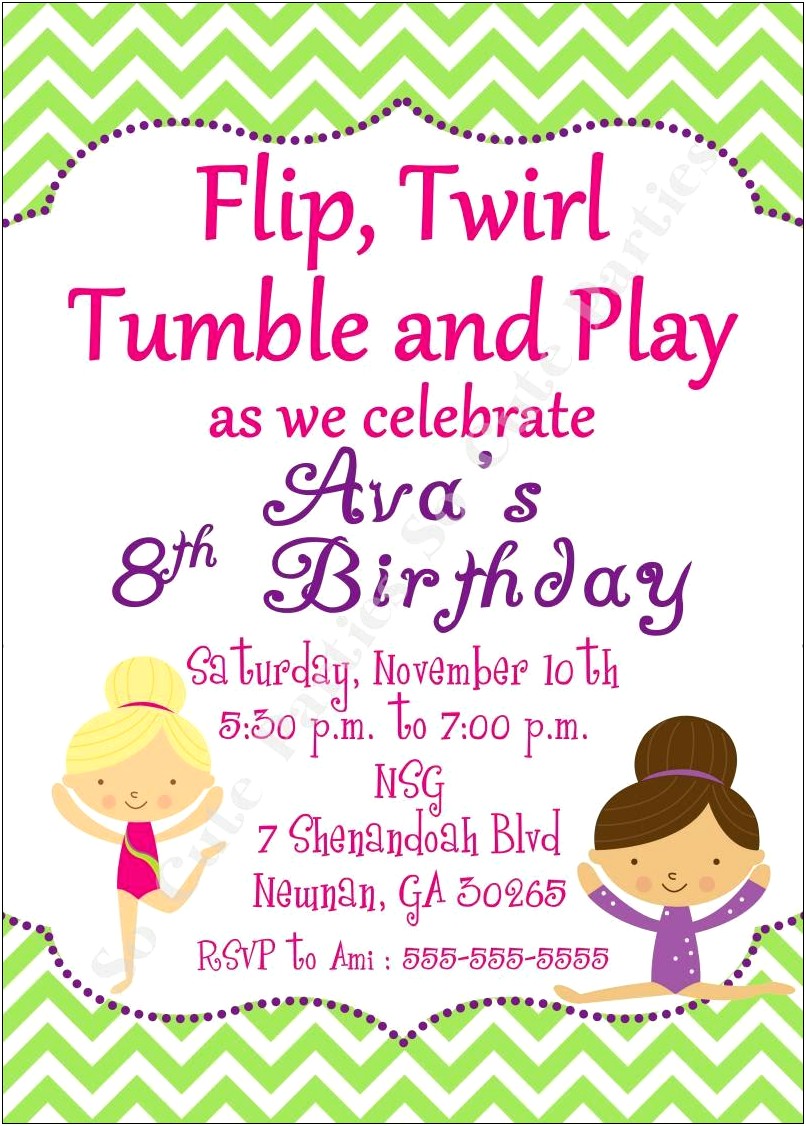 Free Printable 10 Birthday Party Invitations Template