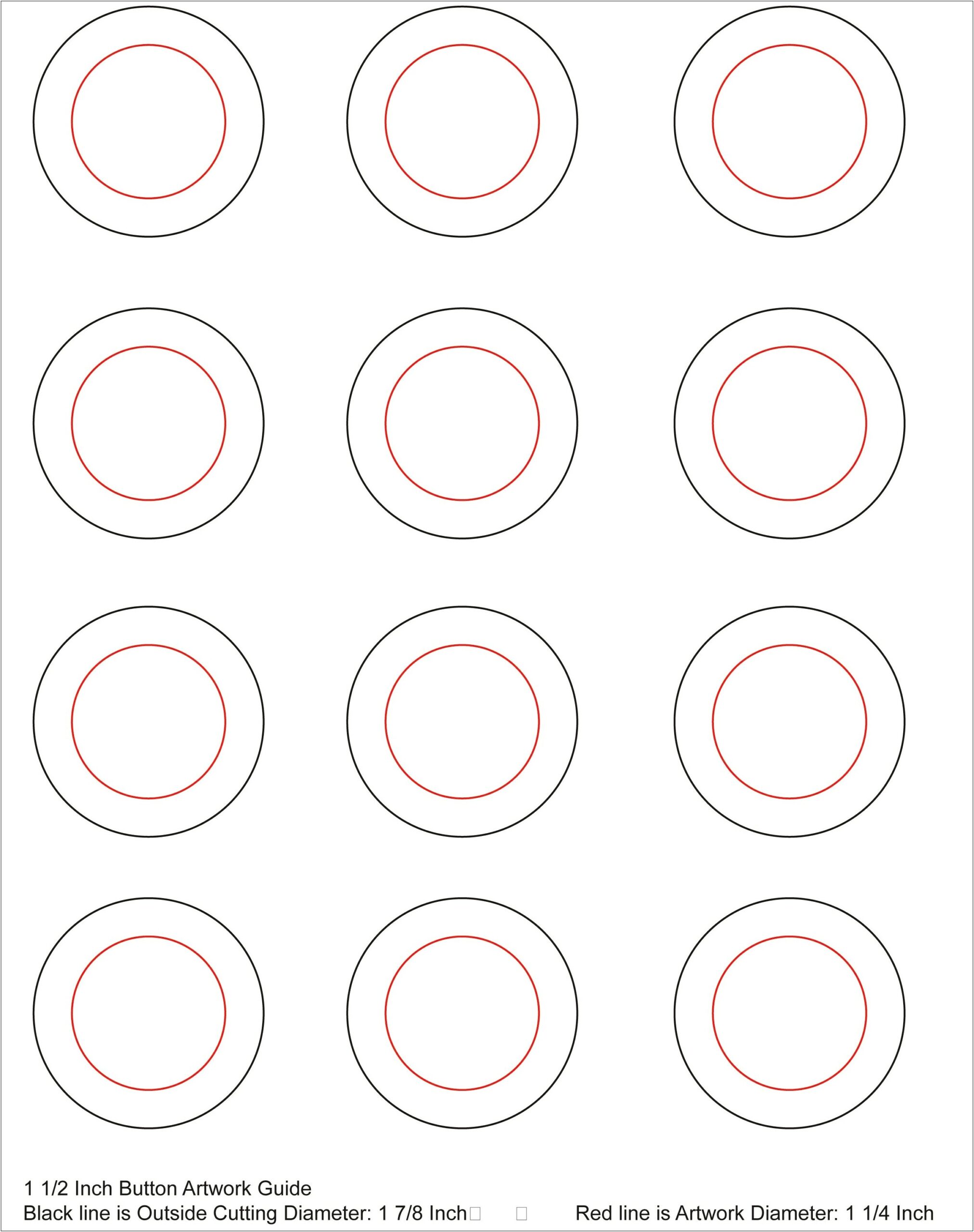 Free Printable 2 Inch Circle Template Red