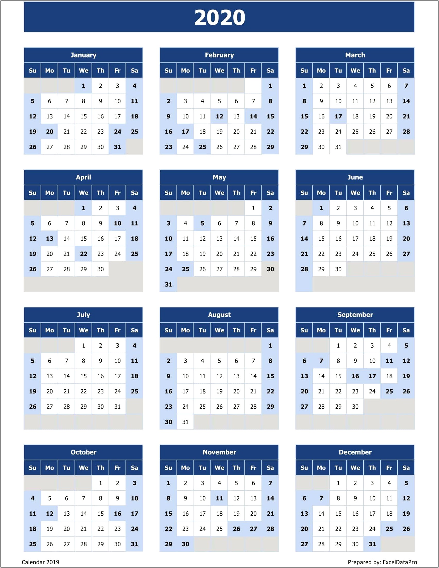 Free Printable 2018 Calendar Templates With Holidays