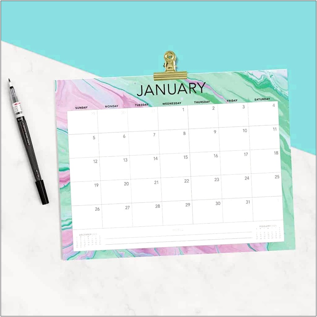 Free Printable 2020 Monthly Calendar With Holidays Templates