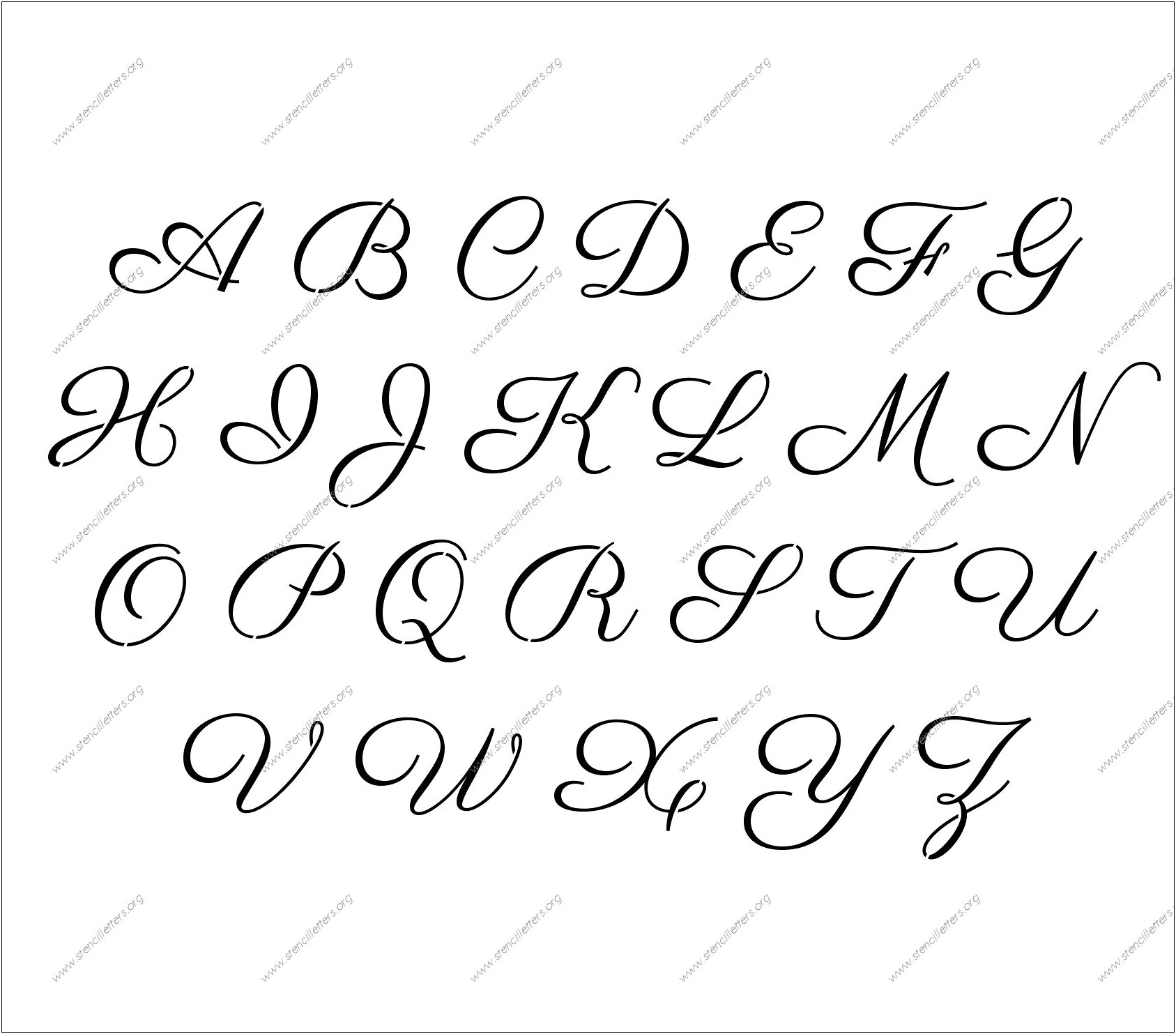 Free Printable 3 Alphabet Letter Templates