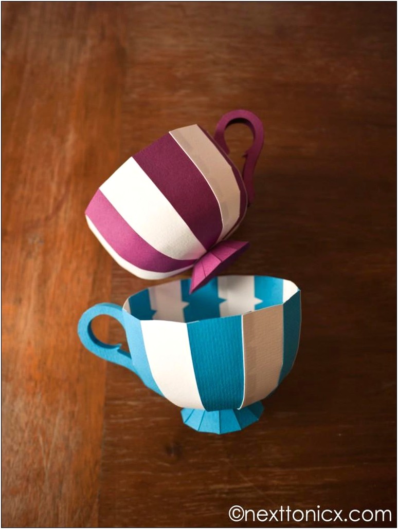 Free Printable 3d Tea Cup Template