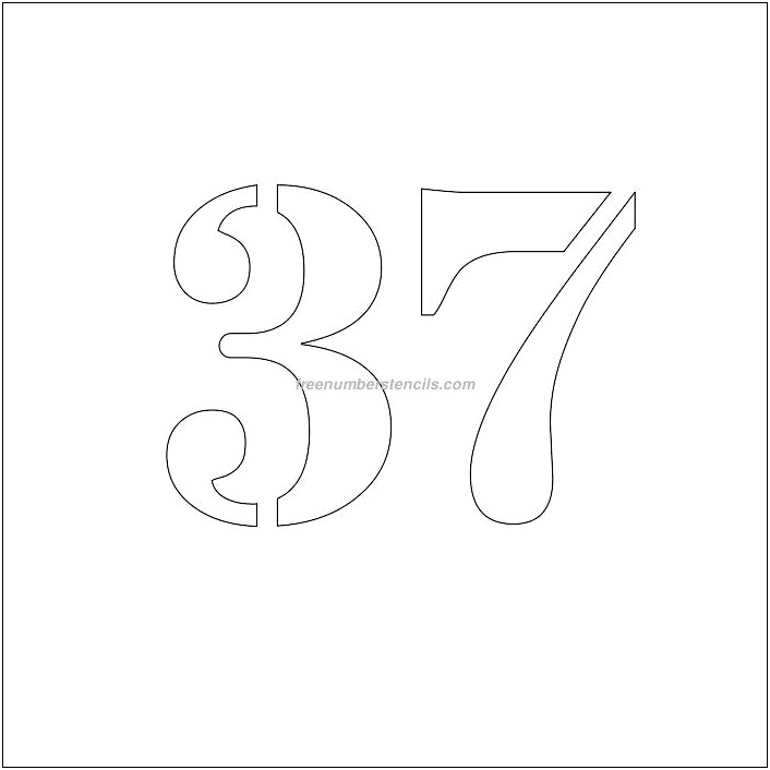 Free Printable 6 Inch Number Templates