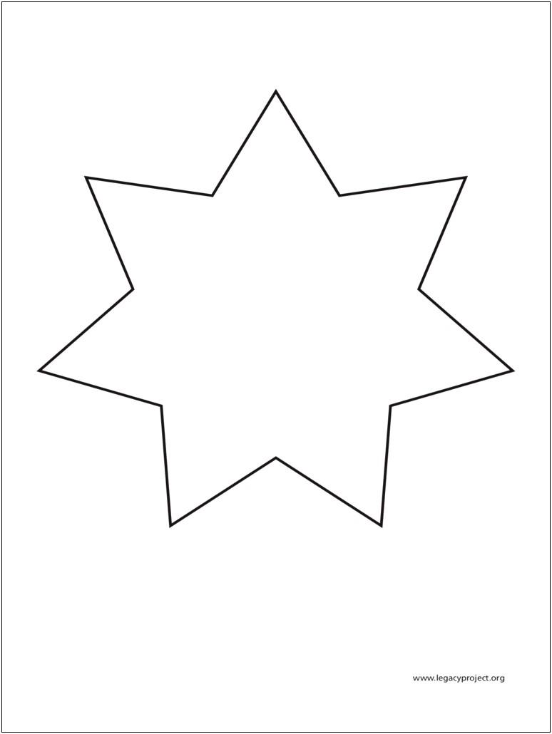 Free Printable 6 Point Star Template