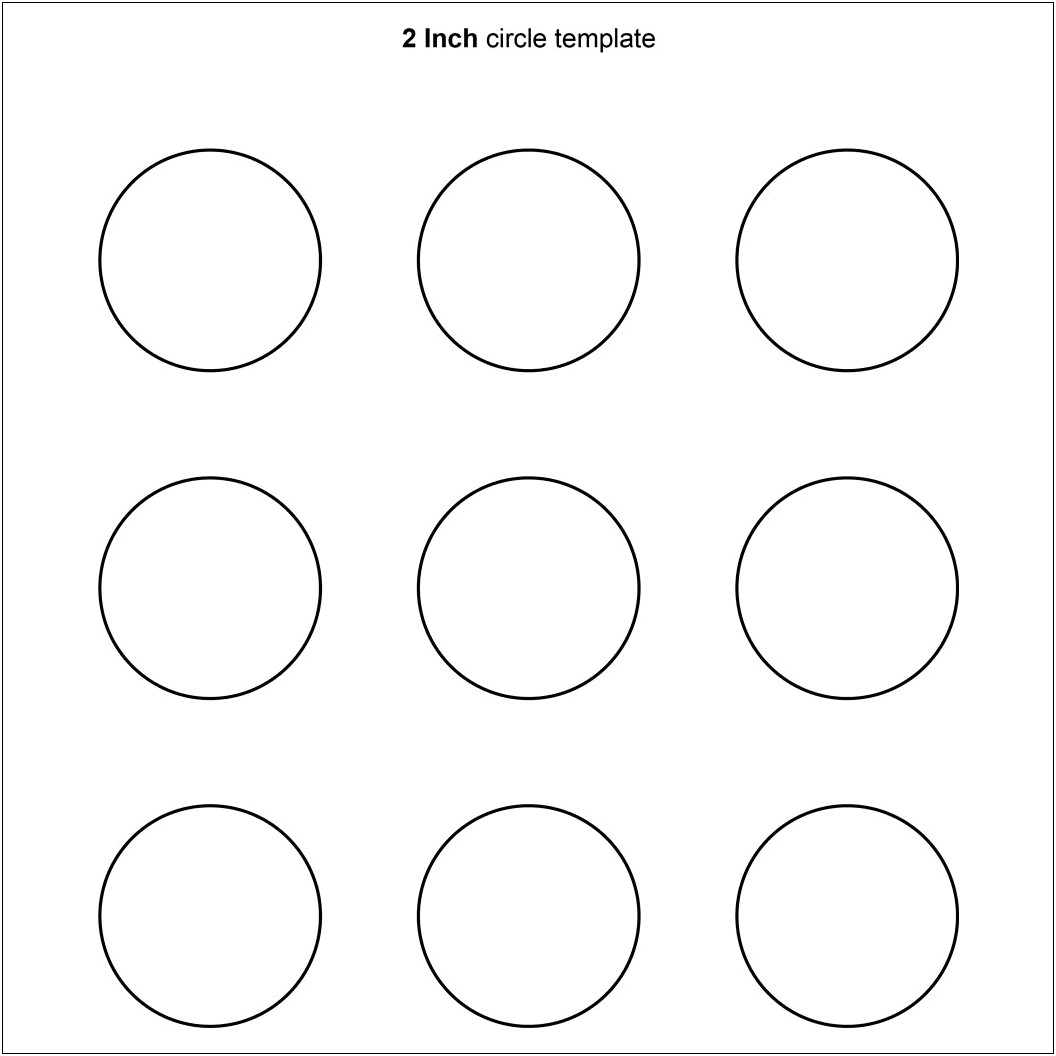 Free Printable 8 Inch Circle Template